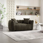 Pouf doux avec intérieur en mousse – Fauteuil inclinable carré pour le jeu vidéo et la télévision