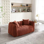 Pouf doux avec intérieur en mousse – Fauteuil inclinable carré pour le jeu vidéo et la télévision