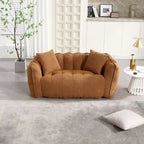 Pouf doux avec intérieur en mousse – Fauteuil inclinable carré pour le jeu vidéo et la télévision