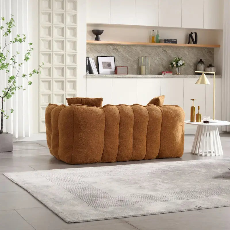 Pouf doux avec intérieur en mousse – Fauteuil inclinable carré pour le jeu vidéo et la télévision