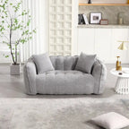 Pouf doux avec intérieur en mousse – Fauteuil inclinable carré pour le jeu vidéo et la télévision