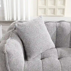 Pouf doux avec intérieur en mousse – Fauteuil inclinable carré pour le jeu vidéo et la télévision