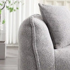 Pouf doux avec intérieur en mousse – Fauteuil inclinable carré pour le jeu vidéo et la télévision
