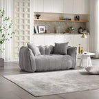 Pouf doux avec intérieur en mousse – Fauteuil inclinable carré pour le jeu vidéo et la télévision