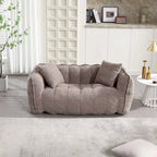 Pouf doux avec intérieur en mousse – Fauteuil inclinable carré pour le jeu vidéo et la télévision