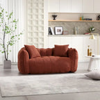 Pouf doux avec intérieur en mousse – Fauteuil inclinable carré pour le jeu vidéo et la télévision