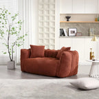 Pouf doux avec intérieur en mousse – Fauteuil inclinable carré pour le jeu vidéo et la télévision