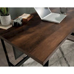 Bureau en L avec tiroirs et espace de rangement pour dossiers