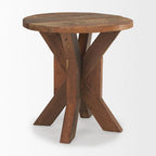 Table d'appoint en bois marron - 25.8"L x 25.8"l x 26.0"H