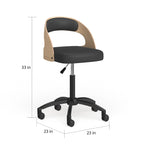 Chaise de bureau basse avec siège rembourré