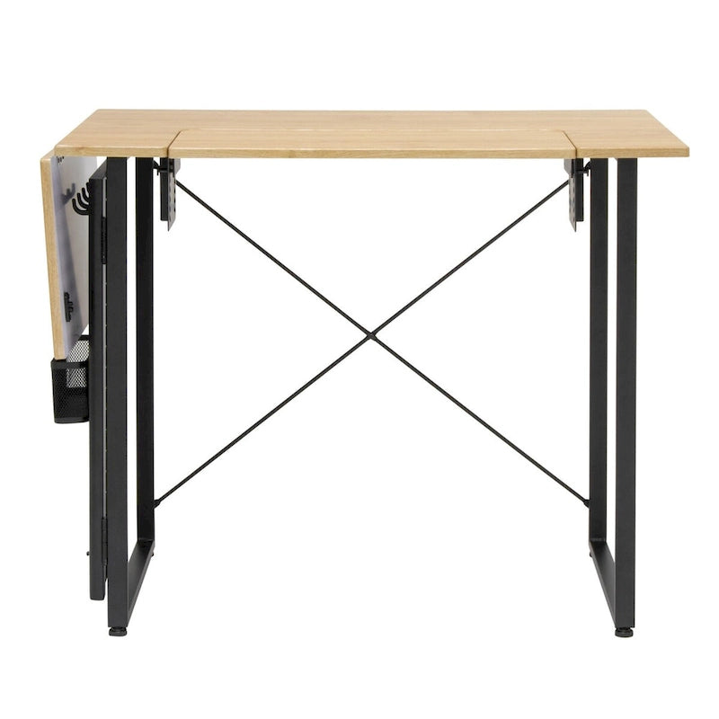 Table de couture pivotante avec panneau de rangement et plateforme réglable
