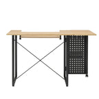 Table de couture pivotante avec panneau de rangement et plateforme réglable