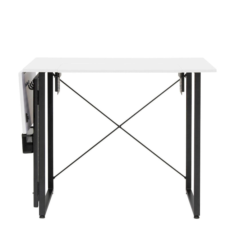 Table de couture pivotante avec panneau de rangement et plateforme réglable